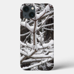 Funda Para iPhone 13 Ramas cubiertas de nieve
