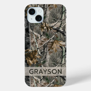 Funda Para iPhone 15 Mini Ramas de bosque Camuflaje Personalizado