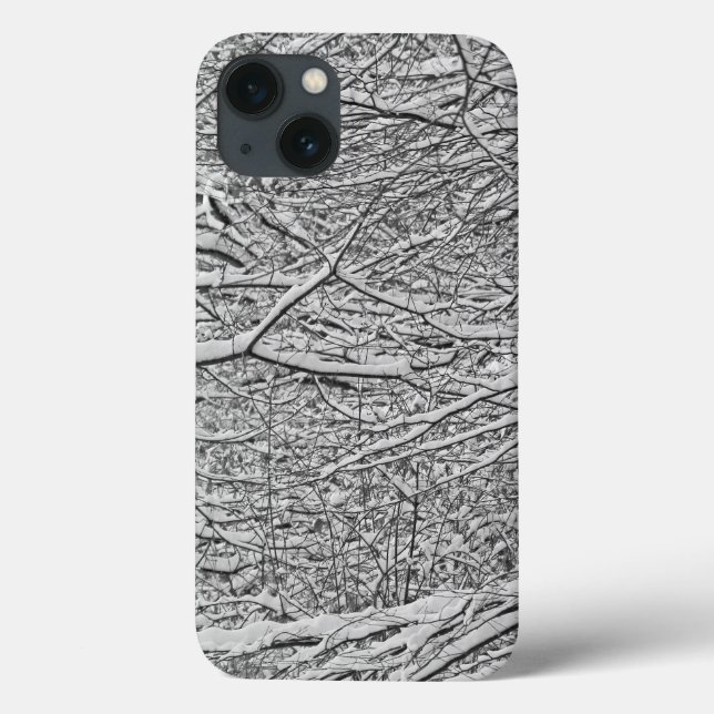 Funda De Case-Mate Para iPhone Ramas de nieve (Reverso)
