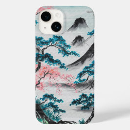 Funda Para iPhone 14 De Case-Mate Ramas florecidas y picos brumosos