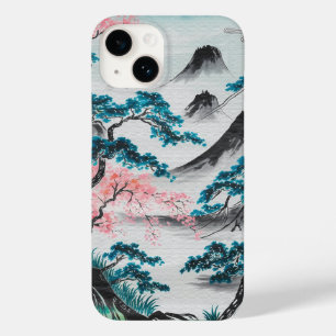 Funda Para iPhone 14 De Case-Mate Ramas florecidas y picos brumosos