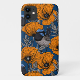 Funda Para iPhone 11 Ramblas de hadas y flores de amapola naranja