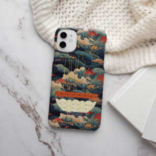 Funda Para iPhone 14 De Case-Mate Ramen Monograma Ola Japonesa