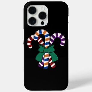 Funda Para iPhone 15 Pro Max Ramo Candy Canes - cinta verde