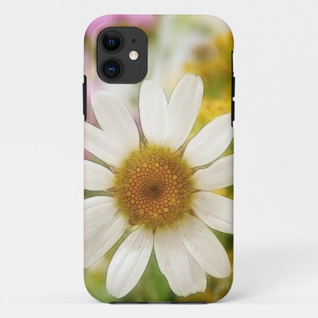 Funda De Case-Mate Para iPhone Ramo de la flor - margarita blanca (Reverso)