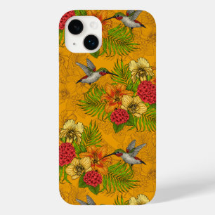 Funda Para iPhone 14 Plus De Case-Mate Ramos tropicales y colibríes 2