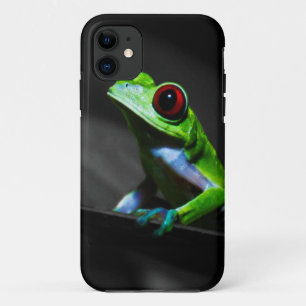 Funda Para iPhone 11 Rana arbórea observada rojo III