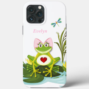 Funda Para iPhone 13 Pro Max Rana Chica caprichosa   Personalizado