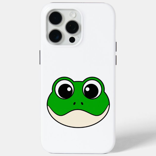 Funda De Case-Mate Para iPhone Rana Cute Sonriente (Reverso )