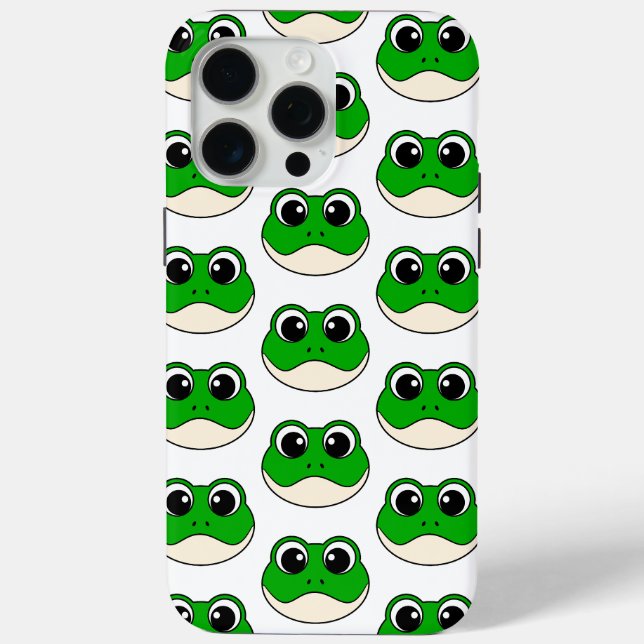 Funda De Case-Mate Para iPhone Rana Cute Sonriente (Reverso )