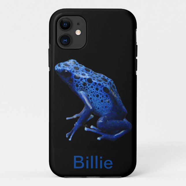 Funda De Case-Mate Para iPhone Rana Dart de veneno azul (Reverso)