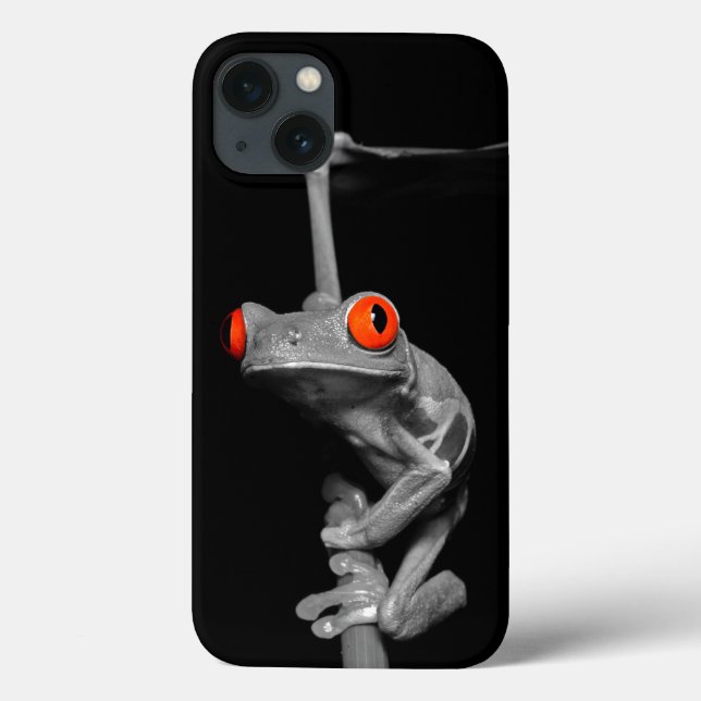 Funda De Case-Mate Para iPhone Rana de árbol de ojos rojos (Reverso)