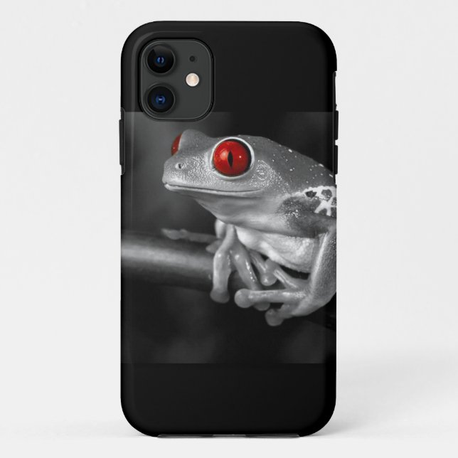 Funda De Case-Mate Para iPhone Rana de árbol de ojos rojos (Reverso)