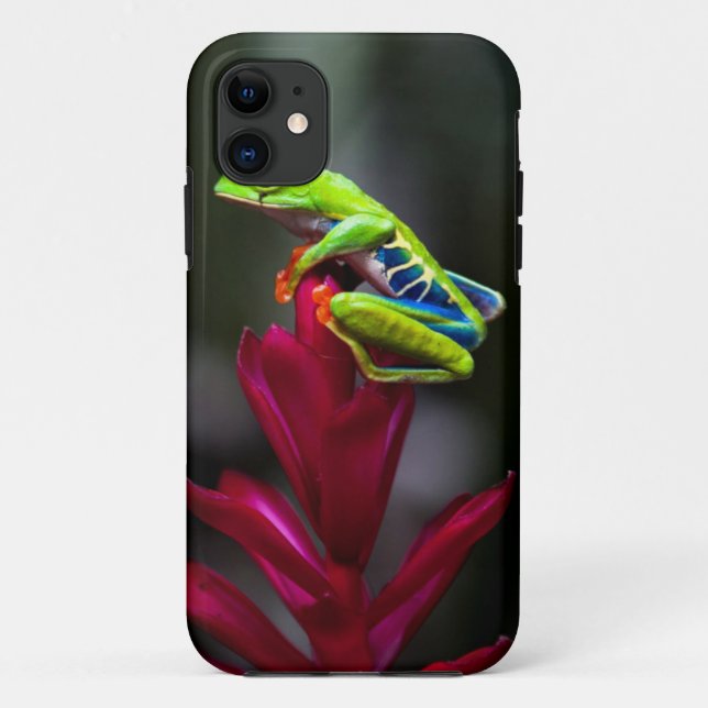 Funda De Case-Mate Para iPhone Rana de ojos rojos (Reverso)