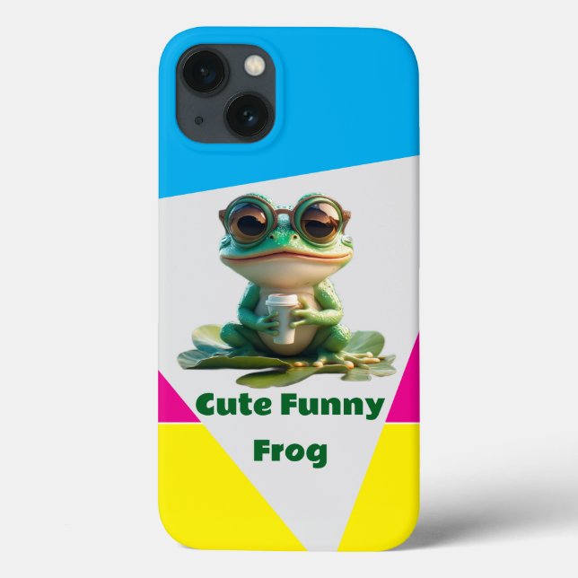 Funda De Case-Mate Para iPhone Rana Divertida y Lindo (Reverso)