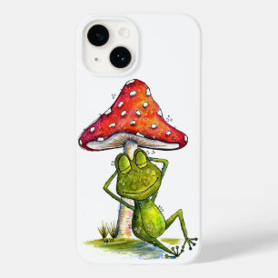 Funda Para iPhone 14 De Case-Mate Rana escabrosa bajo un hongo