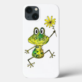 Funda Para iPhone 13 Rana feliz y caprichosa