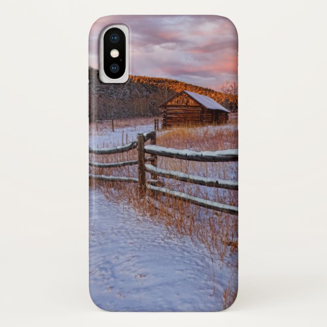 Funda De Case-Mate Para iPhone Rancho de la nieve (Reverso)