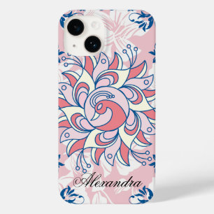 Funda Para iPhone 14 De Case-Mate Ranggoli azul y rosa