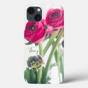 Funda Para iPhone 13 Ranunculus rosado profundo a favor de la foto