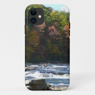 Funda Para iPhone 11 Rapids del río Ohiopyle en el otoño de Pensilvania