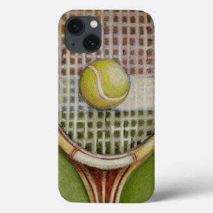 Funda Para iPhone 13 Raqueta de tenis con bola en la corte