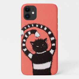 Funda Para iPhone 11 Raro Gato Malvado