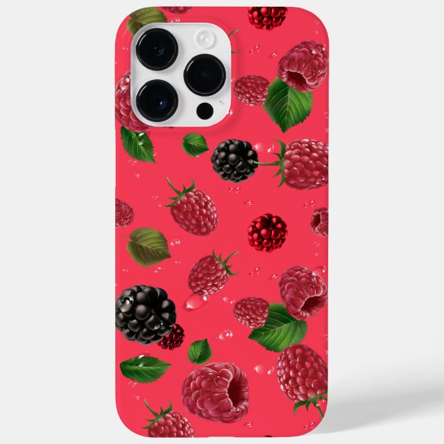 Funda De Case-Mate Para iPhone Raspberry (Reverso)