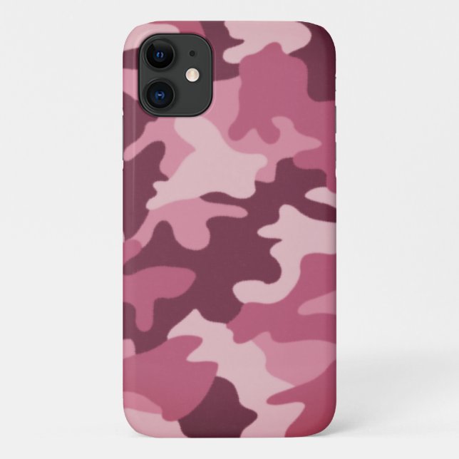 Funda De Case-Mate Para iPhone Raspberry Camouflage (Reverso)