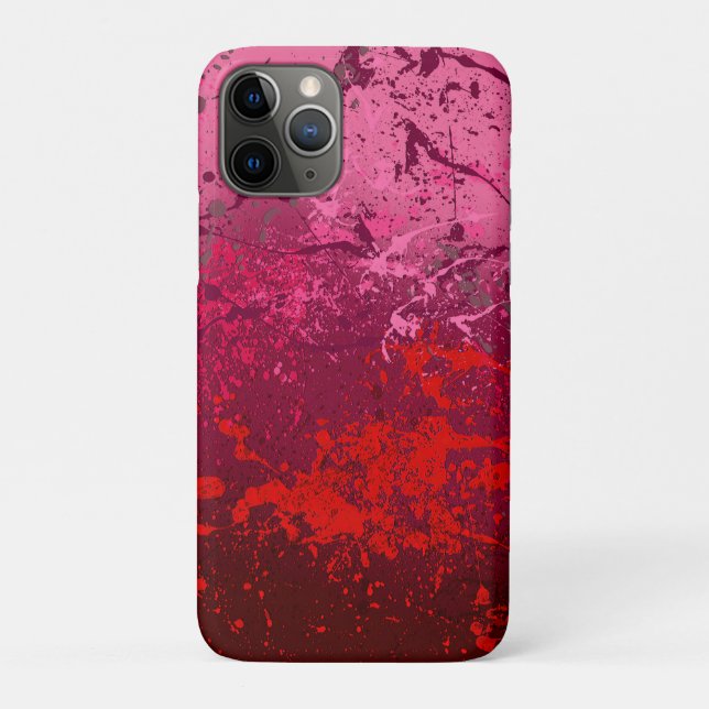Funda De Case-Mate Para iPhone Raspberry Flurry: Abstract spatter art (Reverso)