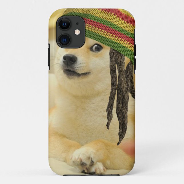 Funda De Case-Mate Para iPhone Rasta doge (Reverso)