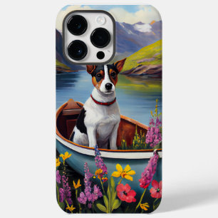 Funda Para iPhone 14 Pro Max De Case-Mate Rat Terrier en una paleta: Una aventura escénica
