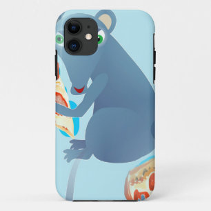Funda Para iPhone 11 rata de pizza