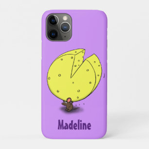 Funda Para iPhone 11 Pro Ratón blanco con ilustracion personalizado de ques