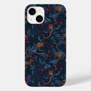 Funda Para iPhone 14 De Case-Mate Ratones y moras en la marina