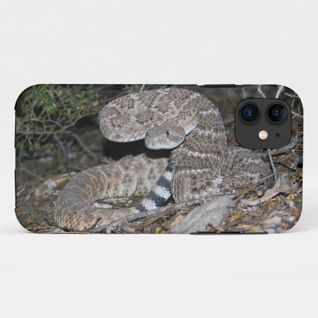 Funda De Case-Mate Para iPhone Rattlesnake de cola negra (Reverso (horizontal))