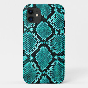 title_seo2 Rattlesnake Snake Piel Cuero Faux azul