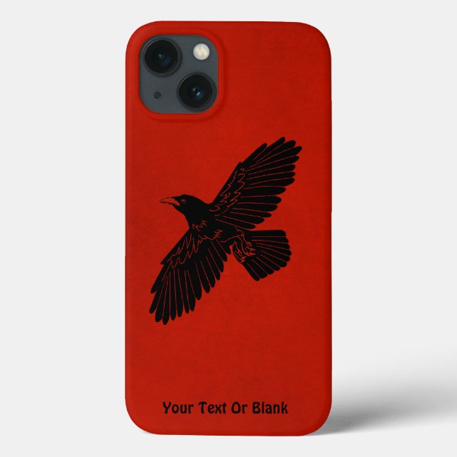 Funda De Case-Mate Para iPhone Raven en rojo (Reverso)