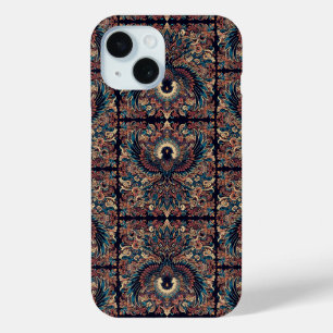 Funda Para iPhone 15 Raven Tesselation Tile Ornament Batik