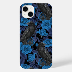 Funda Para iPhone 14 Plus De Case-Mate Ravens y rosas azules