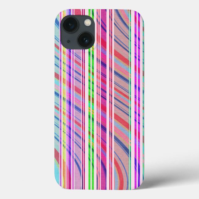 Funda De Case-Mate Para iPhone Raya del caramelo (Reverso)
