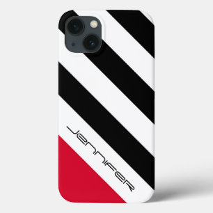 title_seo2 raya diagonal negra y blanca del caso del iPhone 6