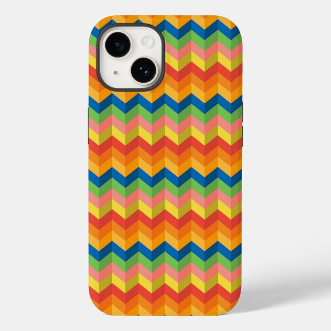 Funda De Case-Mate Para iPhone raya en zigzag (Reverso )