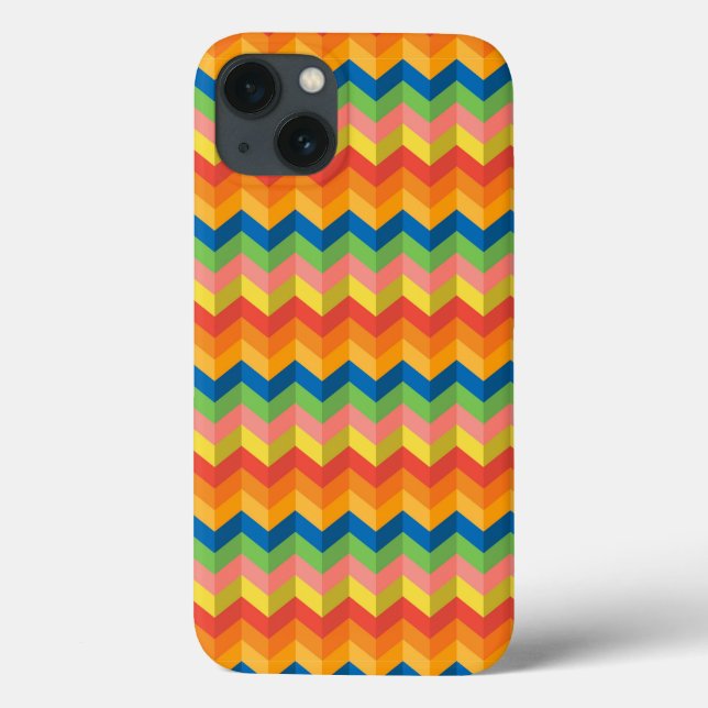 Funda De Case-Mate Para iPhone raya en zigzag (Reverso)