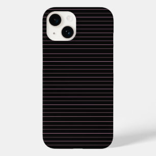 Funda Para iPhone 14 De Case-Mate rayado negro y rosa