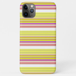 Funda Para iPhone 11 Pro Max Rayas amarillas blancas cortas
