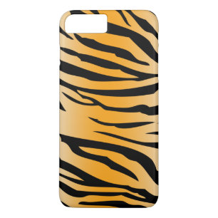 Funda Para iPhone 8 Plus/7 Plus Rayas anaranjadas negras del tigre