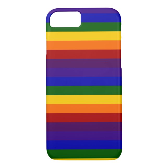 Funda De Case-Mate Para iPhone Rayas arcoiris (Reverso)