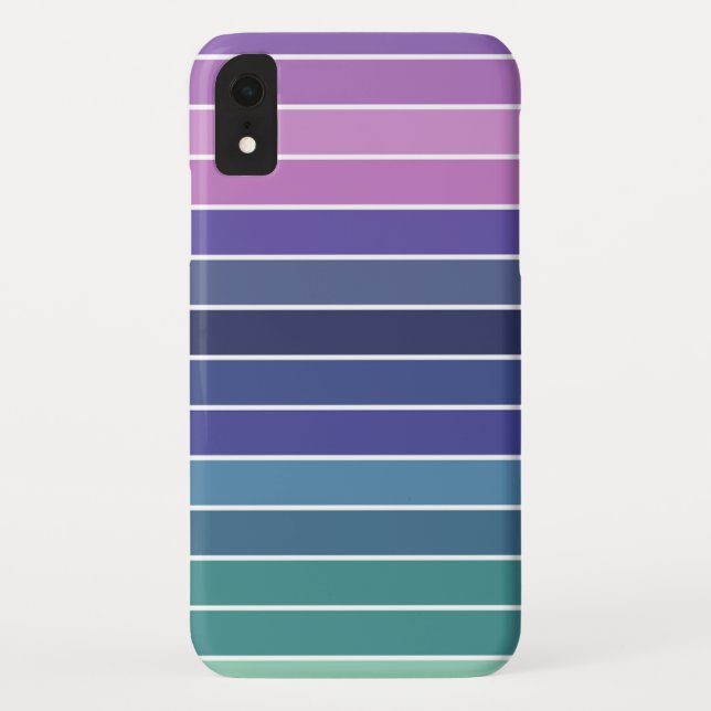 Funda De Case-Mate Para iPhone Rayas arcoiris (Reverso)