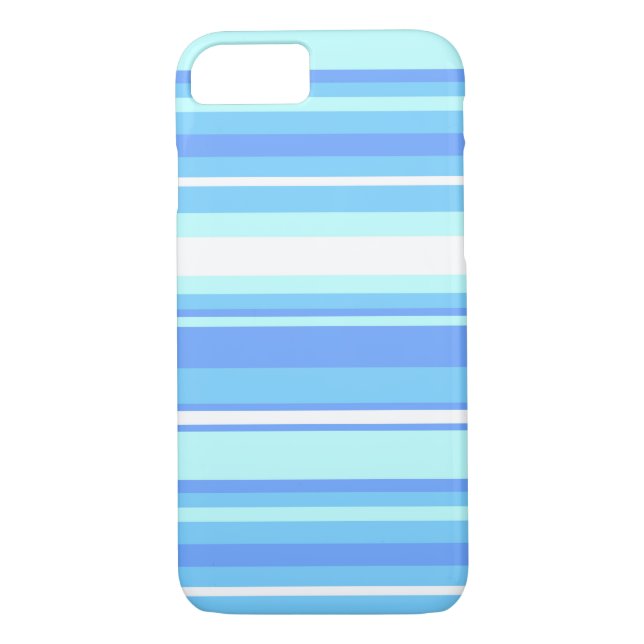 Funda De Case-Mate Para iPhone Rayas azul cielo (Reverso)